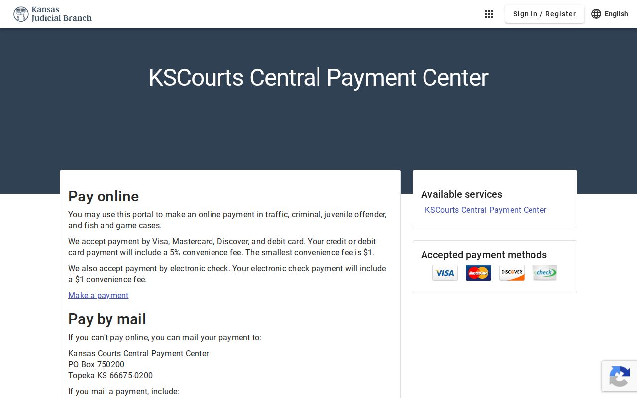 Edwards County criminal docket payment channel page