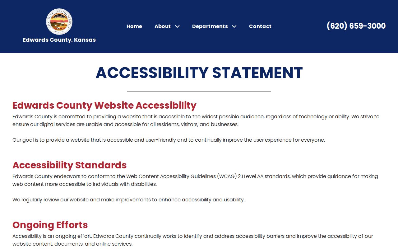 Edwards County accessibility information for court docket users