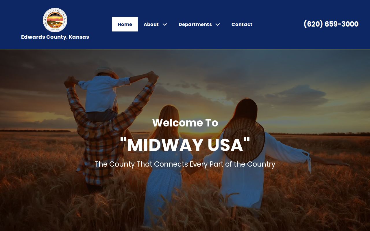 Official Edwards County home page supporting court docket context