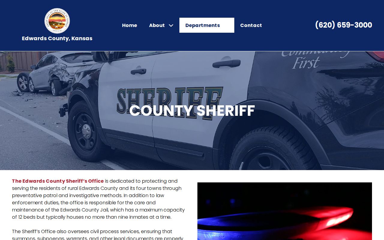 Edwards County sheriff role beside criminal court docket records